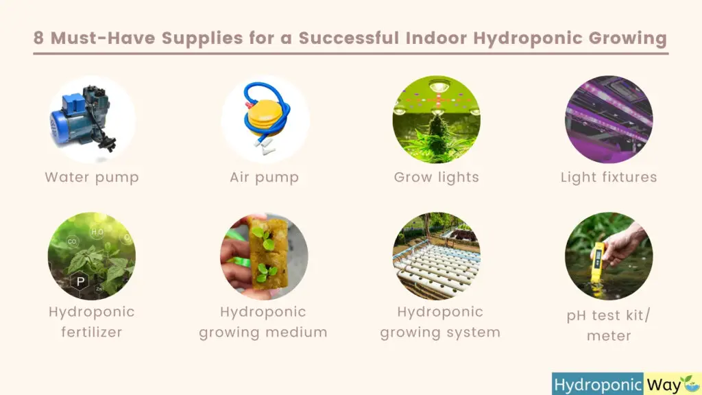 8 must have hydroponic supplies