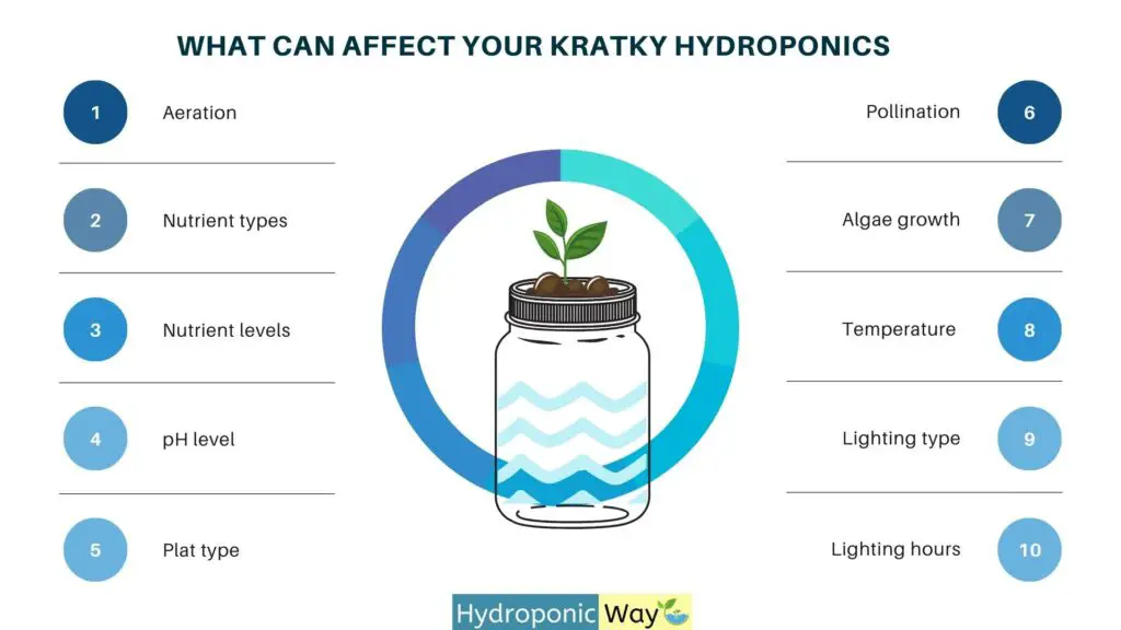 What can affect Kratky Method Hydroponics